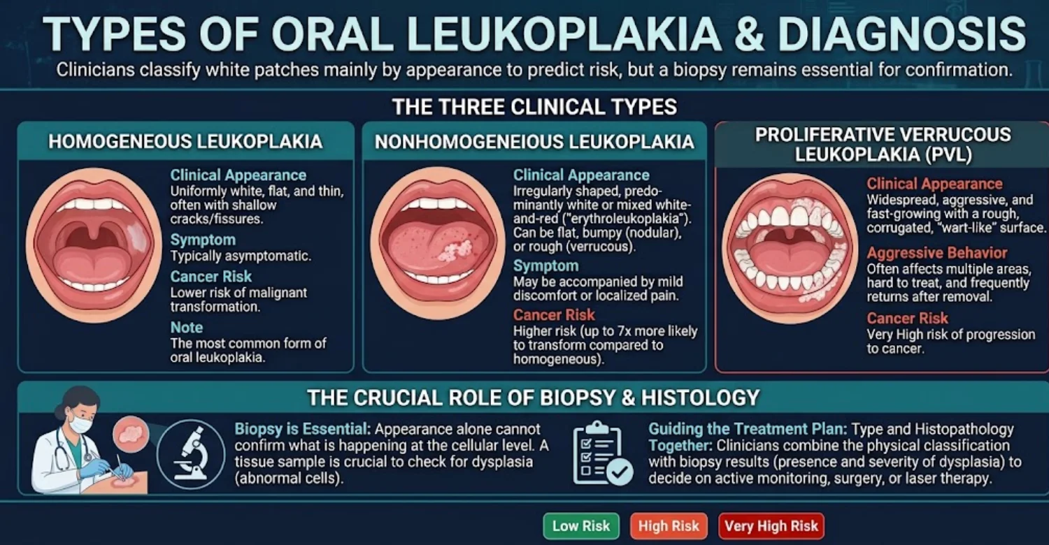 infographic Oral Leukoplakia
